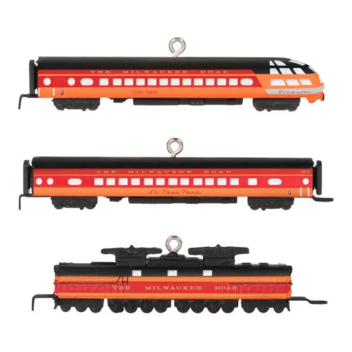 Hallmark Mini Lionel® Milwaukee Road EP-2 Passenger Ornaments, Set Of 3 - Image 6