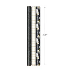 Hallmark Modern Holiday 3-Pack Wrapping Paper Assortment, 120 Sq. Ft. -Best Christmas Decoration Stores Modern Holiday Wrapping Paper 5JXW1205 07