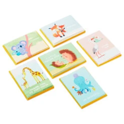 Hallmark Mom And Baby Animal Assortment Blank Thank-You Notes, Pack Of 48