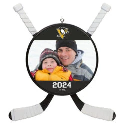 NHL Hockey Personalized Photo Ornament, Pittsburgh Penguins®