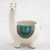 Natural Life Cream Ceramic Llama Planter -Best Christmas Decoration Stores Natural Life Cream Ceramic Llama Planter PLNT073 01