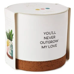 Hallmark Never Outgrow My Love Planter Handprint Kit -Best Christmas Decoration Stores Never Outgrow My Love Planter With Paints 1BBY4851 03