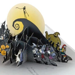 Hallmark Disney Tim Burton's The Nightmare Before Christmas Happy Nightmares 3D Pop-Up Card -Best Christmas Decoration Stores Nightmare Before Christmas Jack Skellington 3D PopUp Card 1499LAD2846 02