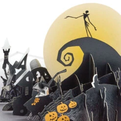 Hallmark Disney Tim Burton's The Nightmare Before Christmas Happy Nightmares 3D Pop-Up Card -Best Christmas Decoration Stores Nightmare Before Christmas Jack Skellington 3D PopUp Card 1499LAD2846 03