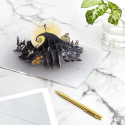 Hallmark Disney Tim Burton's The Nightmare Before Christmas Happy Nightmares 3D Pop-Up Card -Best Christmas Decoration Stores Nightmare Before Christmas Jack Skellington 3D PopUp Card 1499LAD2846 08