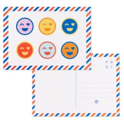 Hallmark Keep It Sunny Postcards, Book Of 10 -Best Christmas Decoration Stores Orange and Blue Keep It Sunny Postcards 1SOM3857 06