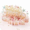Hallmark Here's To A Happy Year Ahead 3D Pop-Up Birthday Card -Best Christmas Decoration Stores Party Decorations 3D PopUp Birthday Card 1299LAD2899 01