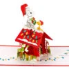 Hallmark Peanuts® Snoopy Joy To The World 3D Pop-Up Christmas Card -Best Christmas Decoration Stores Peanuts Snoopy and Woodstock 3D PopUp Christmas Card 1499IXC8994 01