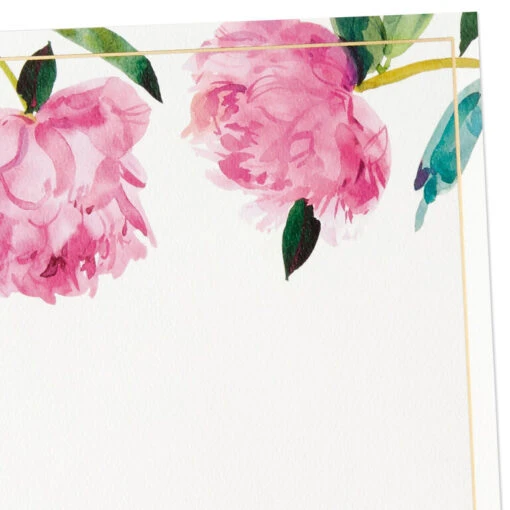 Hallmark Pink Peonies Stationery Set, Box Of 20 - Image 2