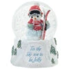 Precious Moments ‘Tis The Ski-Son To Be Jolly Musical Snow Globe, 5.7" -Best Christmas Decoration Stores Precious Moments Snowman With Skis Snow Globe 231103 01