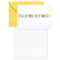 Hallmark Primary Colors Assorted Blank Thank-You Notes, Pack Of 48 -Best Christmas Decoration Stores Primary Colors Blank ThankYou Notes Assortment Pack 5STZ1057 03