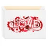 Hallmark With All My Heart Quilled Paper Handmade Love Card -Best Christmas Decoration Stores Red Letters Quilled Paper Handmade Romantic Love Card 1299LAD2811 01