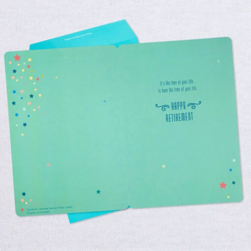Hallmark 16" Retired And Admired Jumbo Retirement Card With Banner - Image 3