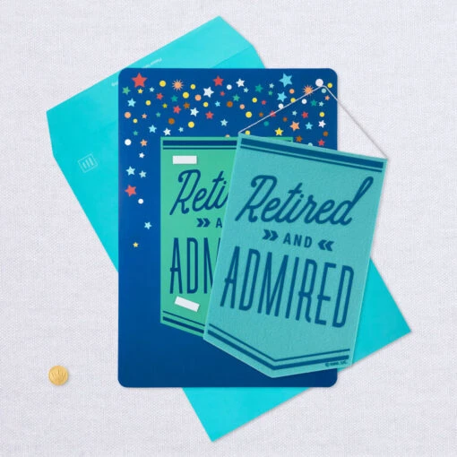 Hallmark 16" Retired And Admired Jumbo Retirement Card With Banner - Image 5