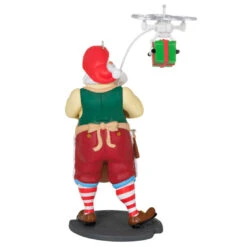 Hallmark Toymaker Santa Ornament -Best Christmas Decoration Stores Santa With Drone Keepsake Ornament 1999QXR8047 06