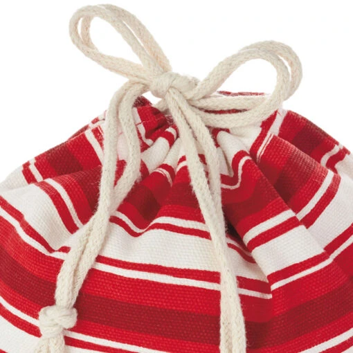 Hallmark 10" And 20" Santa And Stripes 2-Pack Fabric Christmas Gift Bags - Image 6