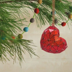 Signature Heart Metal Hallmark Ornament -Best Christmas Decoration Stores Signature Heart Metal Christmas Ornament 1HDL2172 02