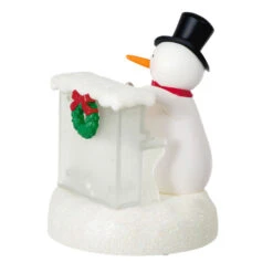 Hallmark Sing-Along Showman Snowman Musical Ornament -Best Christmas Decoration Stores Snowman at Piano Musical Keepsake Ornament 2099QGO2637 06