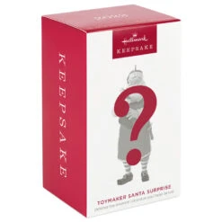 Hallmark Toymaker Santa Surprise Mystery Ornament -Best Christmas Decoration Stores Toymaker Santa Holding Stocking Keepsake Ornament 1999QGO2967 06