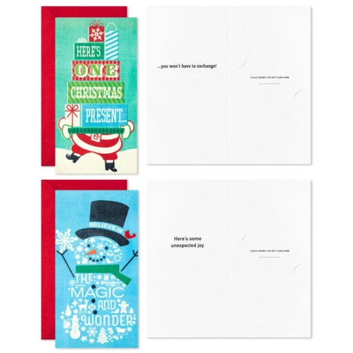 Hallmark Vintage Letterpress Money Holder Boxed Christmas Cards Assortment, Pack Of 36 - Image 4