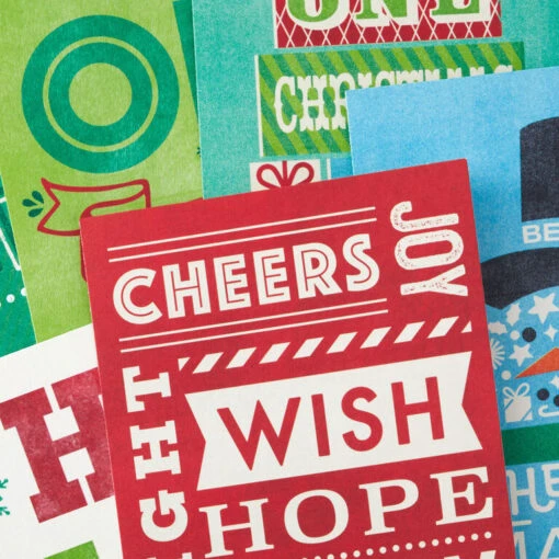 Hallmark Vintage Letterpress Money Holder Boxed Christmas Cards Assortment, Pack Of 36 - Image 6