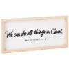 Hallmark We Can Do All Things In Christ Wooden Quote Sign, 15x7 -Best Christmas Decoration Stores We Can Do All Things in Christ Wooden Quote Sign 1SNN1054 01