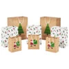 Hallmark Merry Mix 8-Pack Christmas Gift Bags, Assorted Sizes And Designs -Best Christmas Decoration Stores White and Kraft Paper Assortment Christmas Gift Bags 5XGB1410 01
