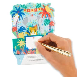 Hallmark Wild Animal Party Boxed Pop-Up Birthday Cards, Pack Of 8 -Best Christmas Decoration Stores Wild Animal Party PopUp Boxed Birthday Cards 5STZ1174 06