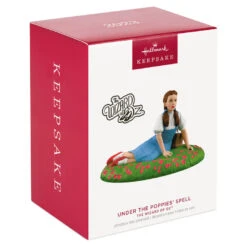 Hallmark The Wizard Of Oz™ Under The Poppies' Spell Ornament -Best Christmas Decoration Stores Wizard of Oz Dorothy in Poppies Keepsake Ornament 2199QXI6107 04